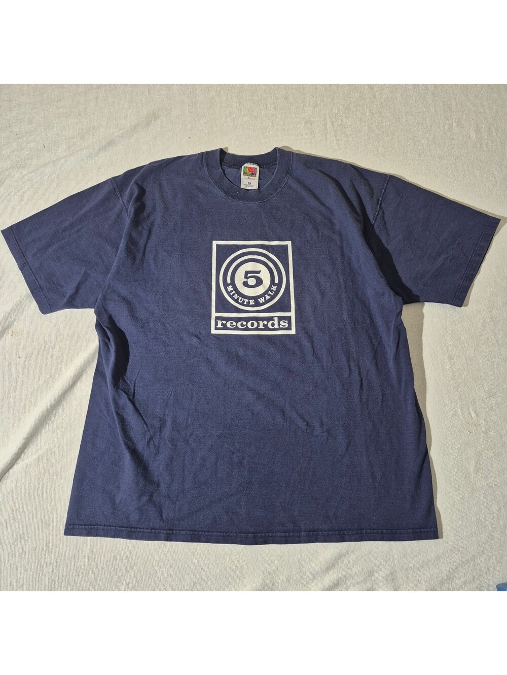Vintage 5 Minute Walk Records XL XLarge graphic T-shirt